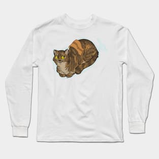 Catloaf: Multigrain (Tortie-tabby) Long Sleeve T-Shirt